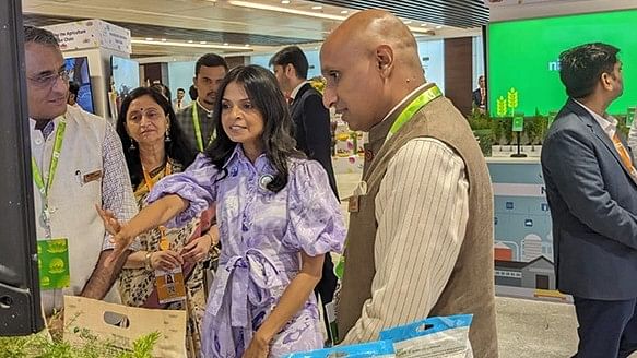 <div class="paragraphs"><p>UK Prime Minister Rishi Sunak's wife Akshata Murty at the&nbsp;PUSA- Indian Agricultural Research Institute (IARI) campus.</p></div>