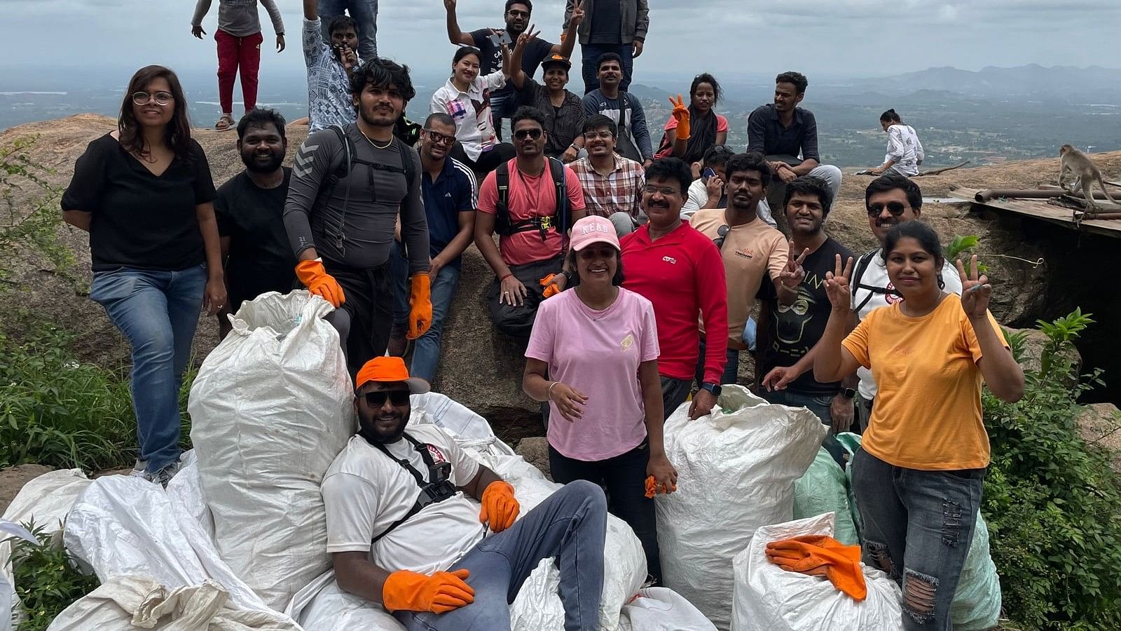 <div class="paragraphs"><p>The members of ‘Bikerstroop Bengaluru’ after the clean-up drive at&nbsp;Shivagange.&nbsp;</p></div><div class="paragraphs"></div><div class="paragraphs"><p><br></p></div>