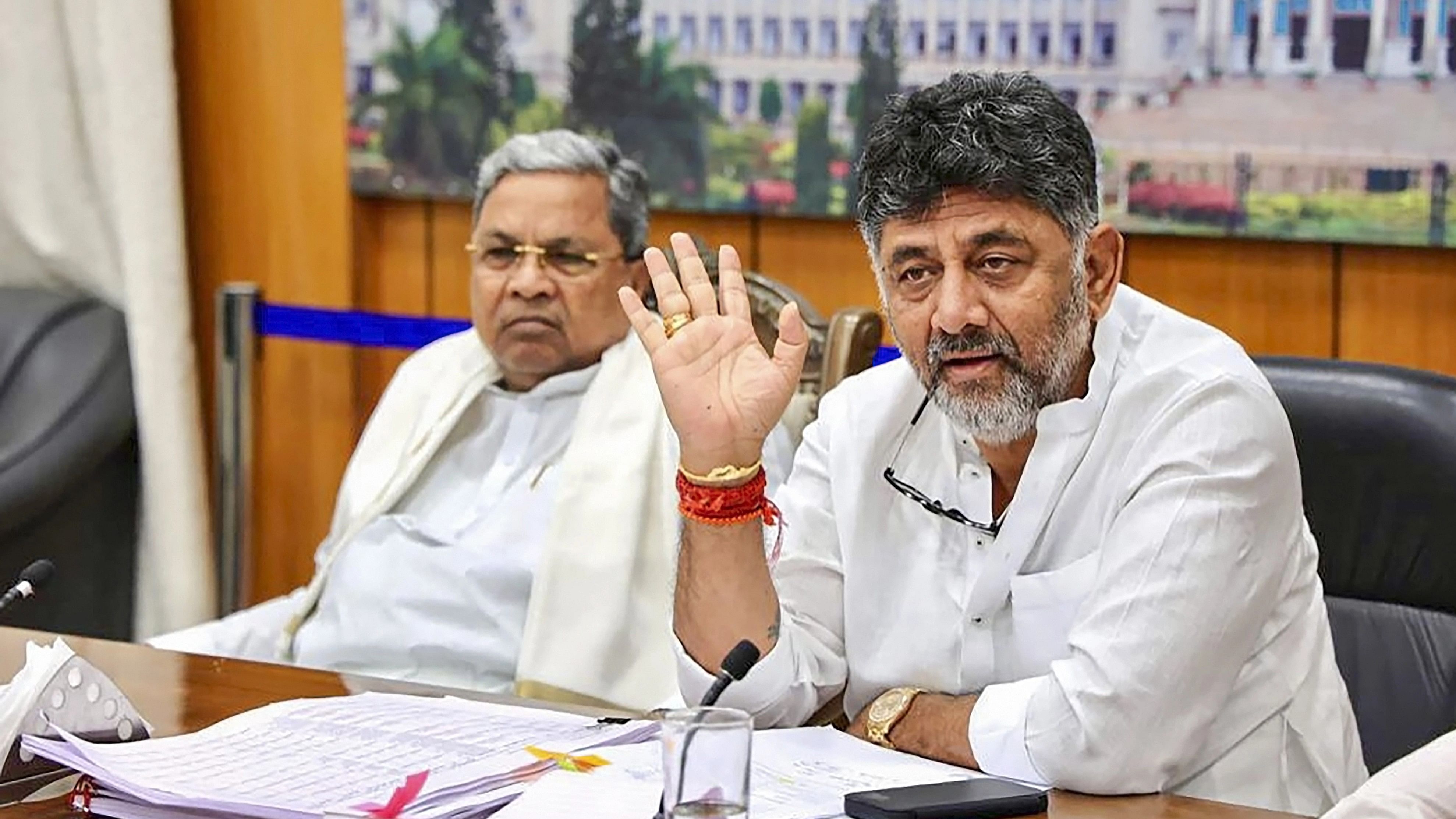 <div class="paragraphs"><p> Karnataka CM Siddaramaiah and his deputy D K Shivakumar.&nbsp; &nbsp; &nbsp; &nbsp; &nbsp; &nbsp; &nbsp; &nbsp; &nbsp; &nbsp; &nbsp;</p></div>