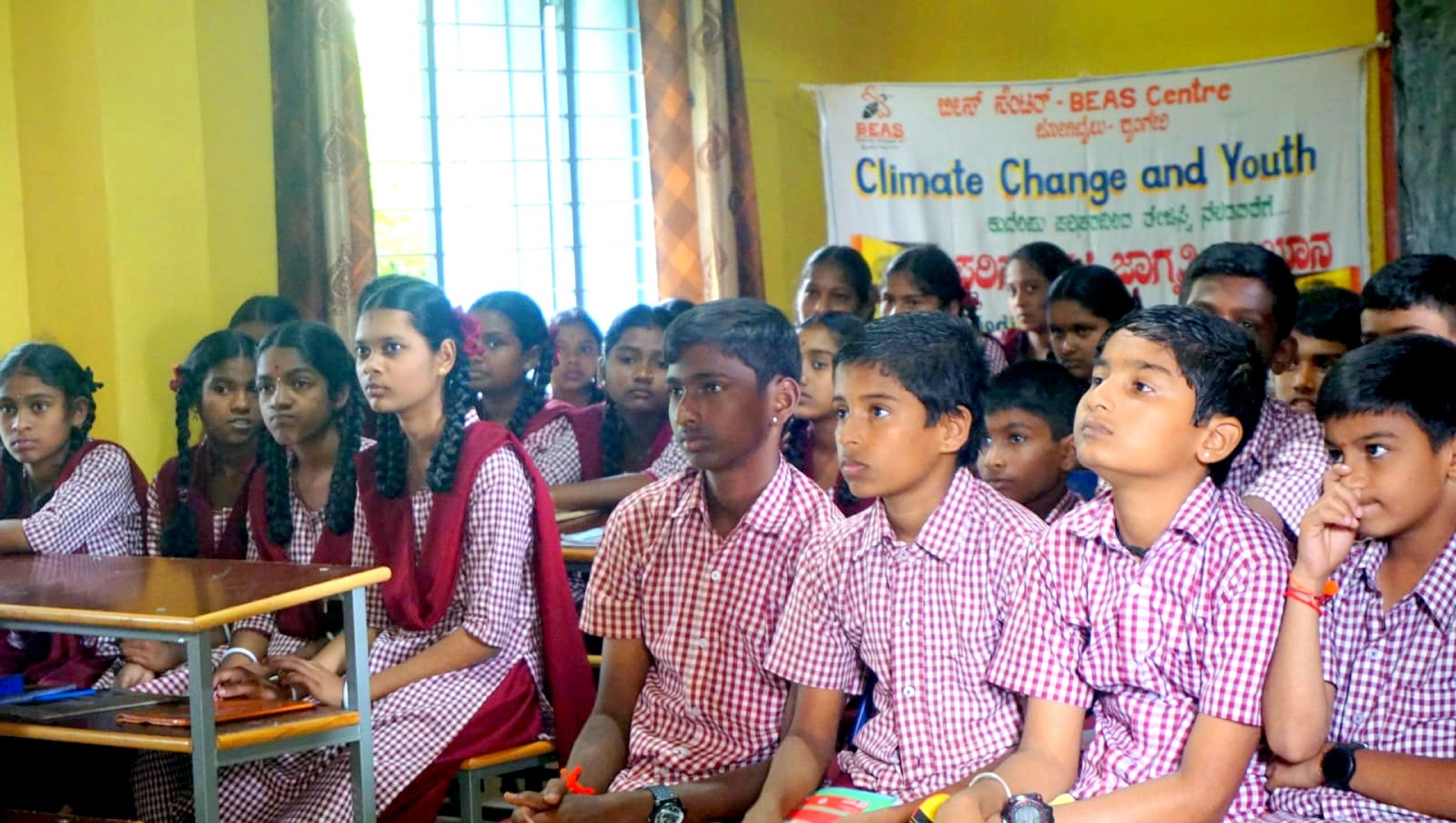 <div class="paragraphs"><p>Children take part in an awareness programme on the environment, conducted by BEAS center.</p></div>