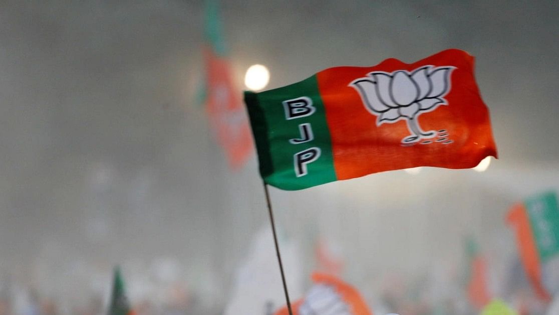 <div class="paragraphs"><p>BJP flag.</p></div>