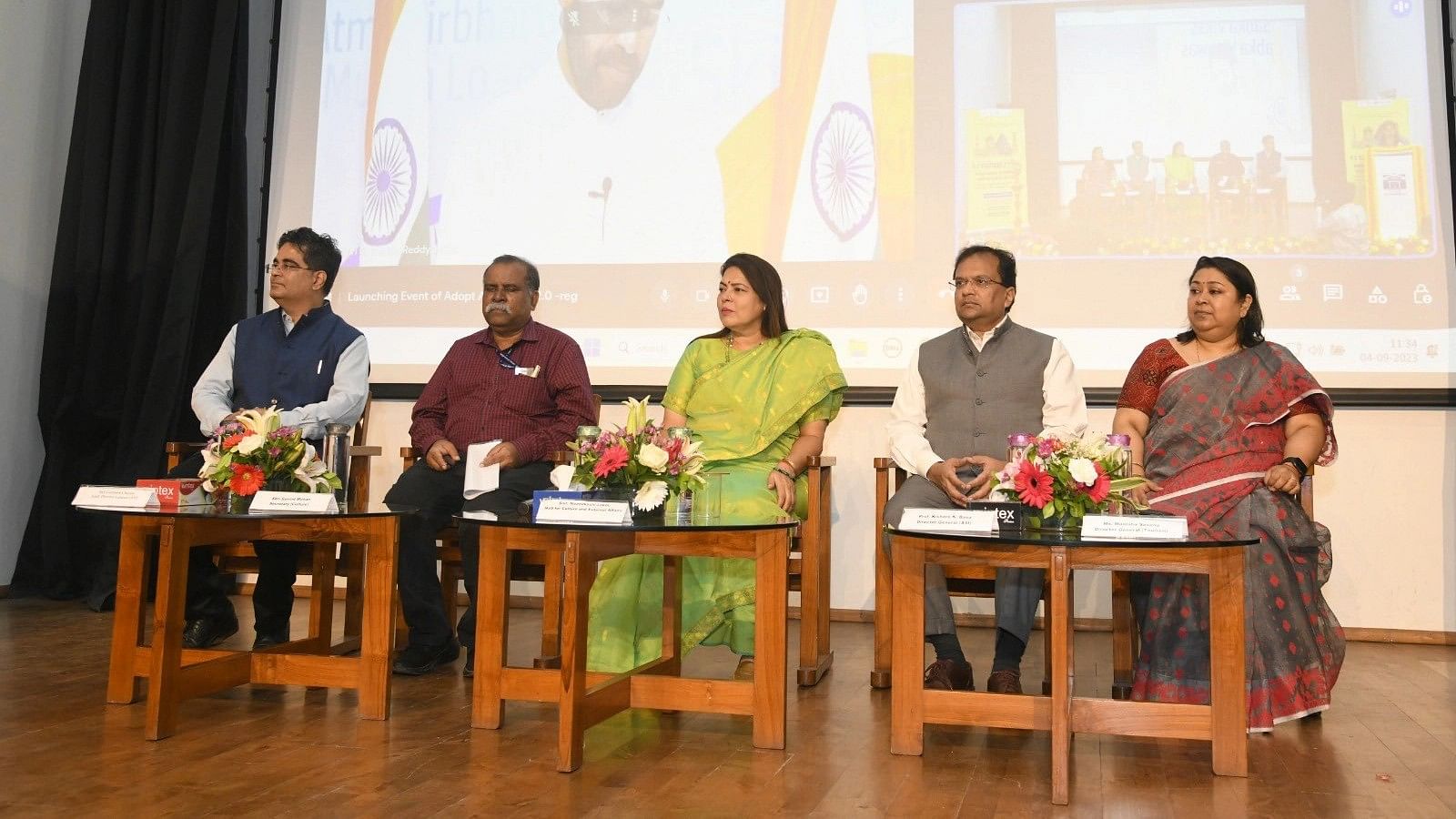 <div class="paragraphs"><p>Meenakashi Lekhi and&nbsp;G Kishan Reddy attend the launch event of 'Adopt a Heritage 2.0'.</p></div>