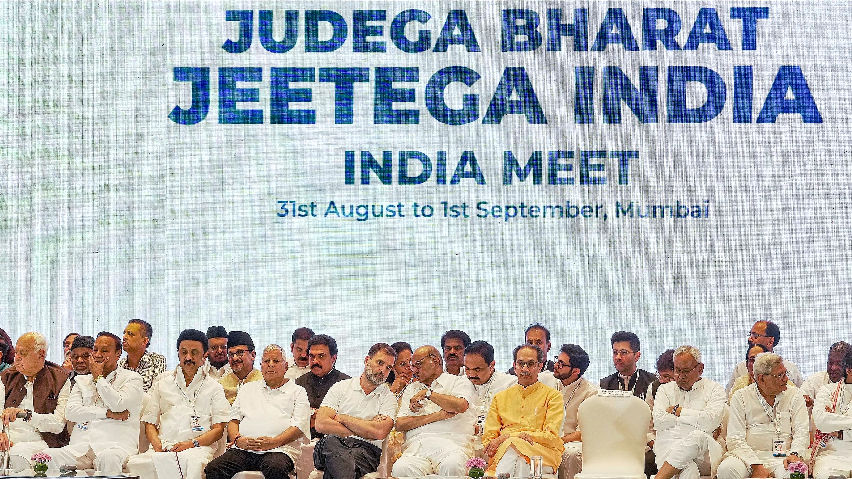 <div class="paragraphs"><p>I.N.D.I.A leaders at the Opposition bloc's meeting in Mumbai, September 1, 2023.&nbsp;The BJP’s recent victory in Hindi heartland states is a wake-up call for the Opposition.</p></div>