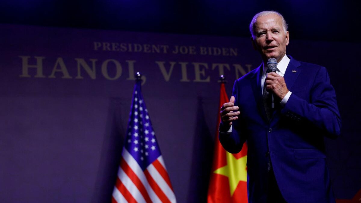 <div class="paragraphs"><p>US President Joe Biden in Vietnam.</p></div>