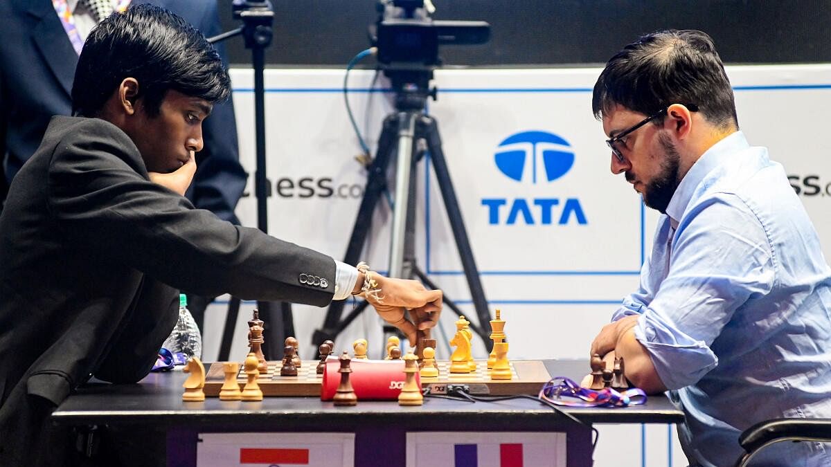 Tata Steel Chess: Praggnanandhaa in sole lead on a wild day of blitz