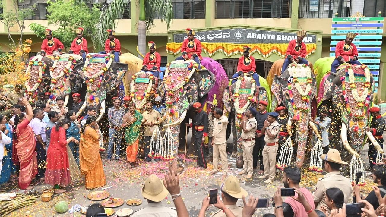 <div class="paragraphs"><p>Elephants marched to the tunes of the police band and 'Naadaswara'.</p></div>
