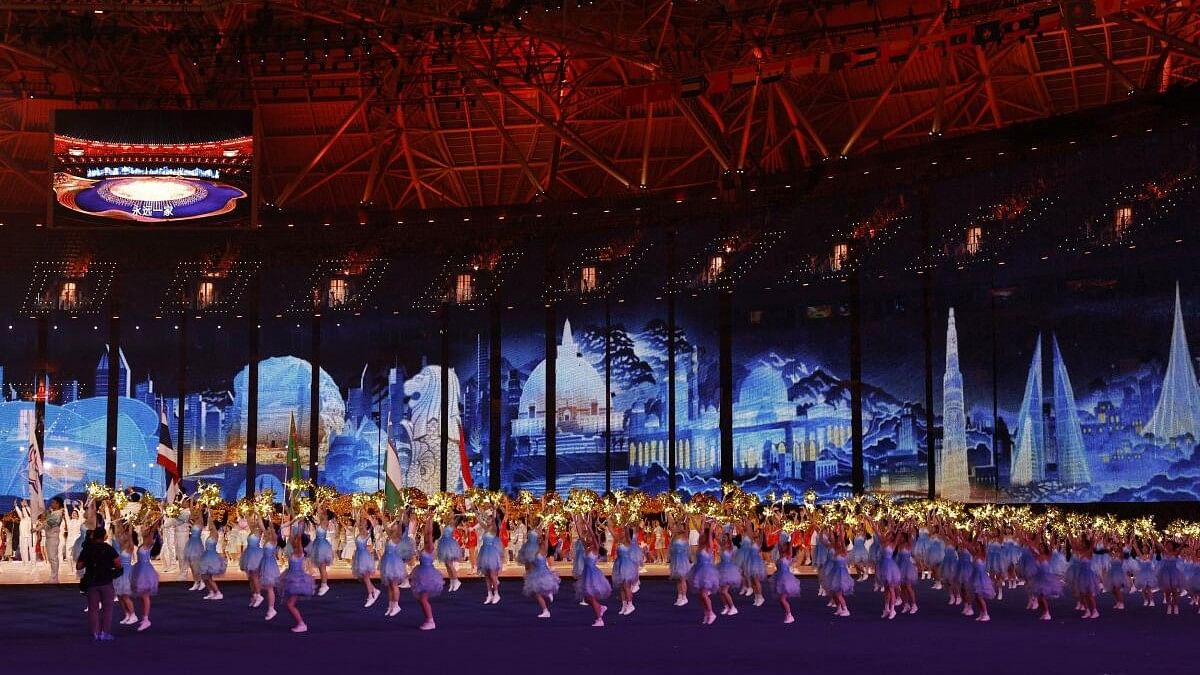 <div class="paragraphs"><p>Visuals from the opening ceremony of the&nbsp;Hangzhou Asian Games.</p></div>