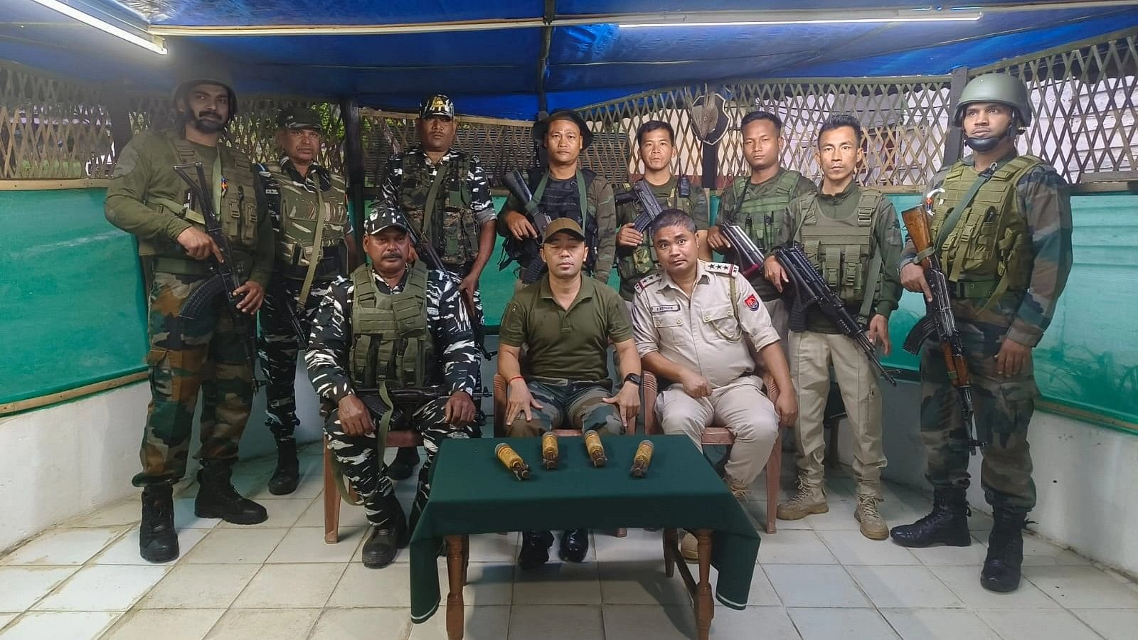 <div class="paragraphs"><p>A joint team of Assam Rifles and the state police personnel conducted a search operation at a village in Kangpokpi district, and seized four mortar bombs which were kept hidden in the bushes.</p></div>