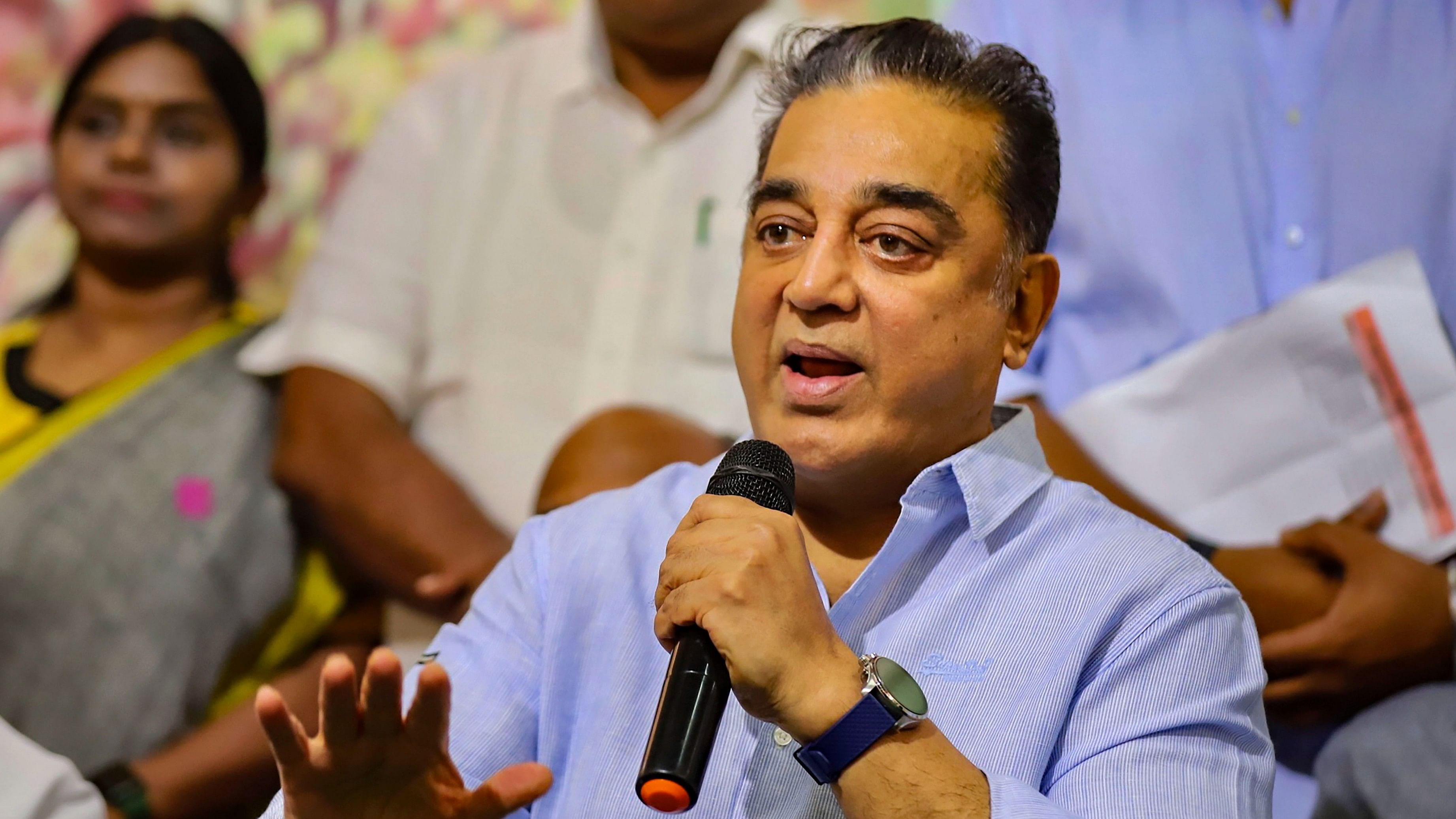 <div class="paragraphs"><p>Makkal Needhi Maiam (MNM) chief Kamal Haasan.</p></div>