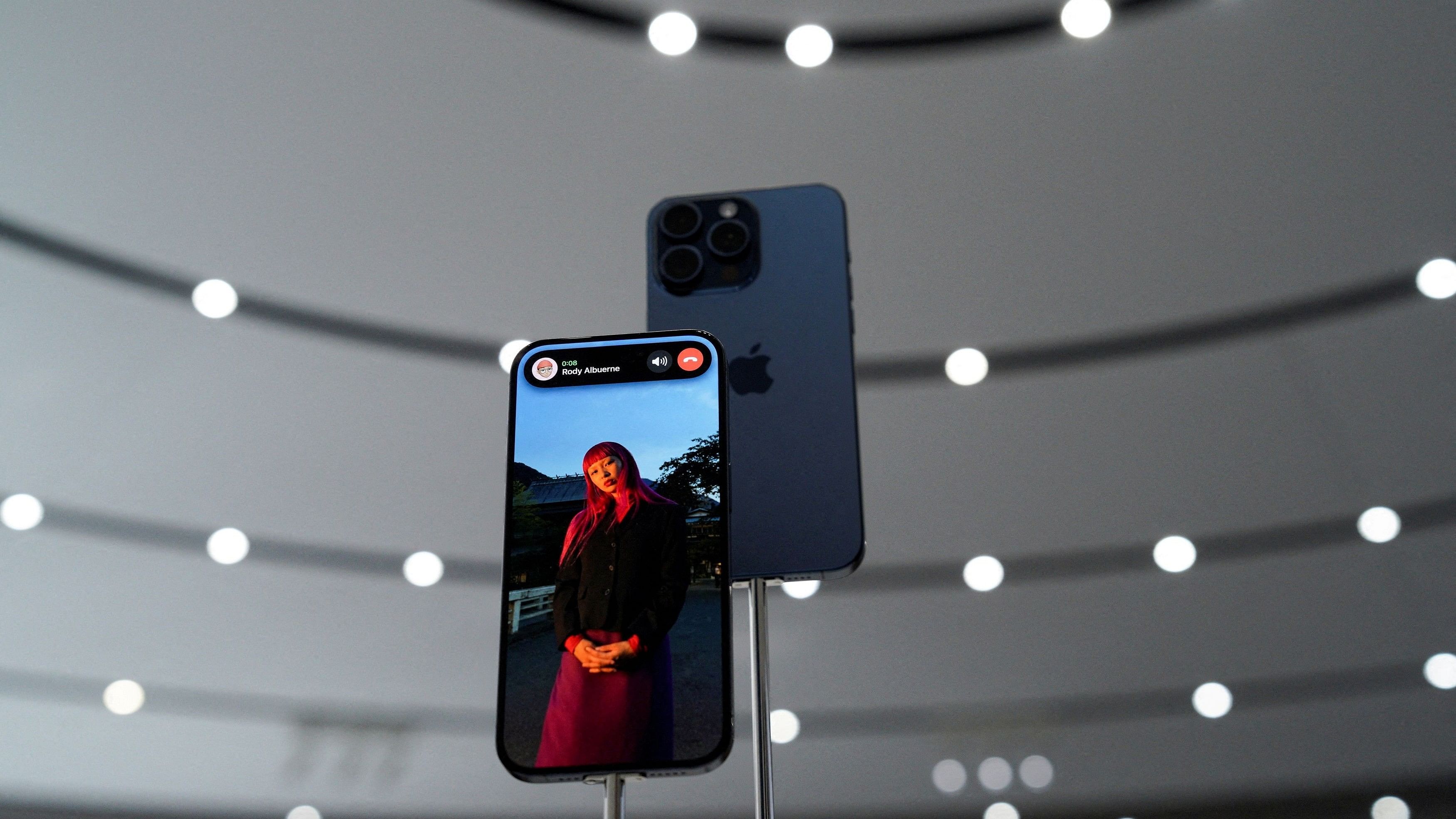 <div class="paragraphs"><p>The iPhone 15 Pro is presented during the 'Wonderlust' event at the company's headquarters in Cupertino, California, U.S. September 12, 2023. </p></div>