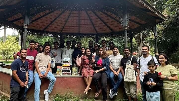 A week after the incident, the community returned to Lalbagh. They spread out and sat individually and met only for the group photo.