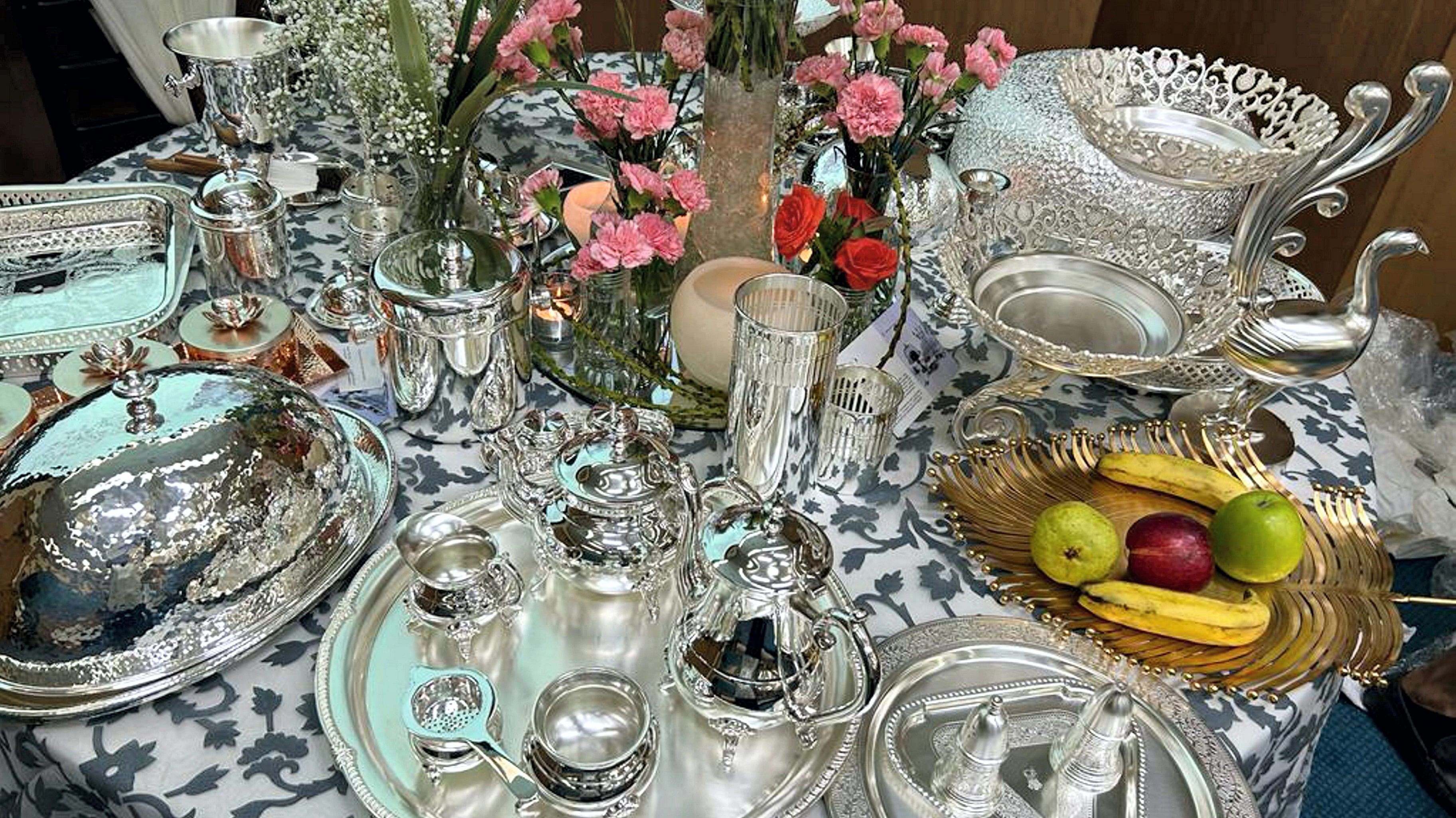 <div class="paragraphs"><p>Silverware bearing intricately engraved motifs inspired by Indian cultural heritage. A Jaipur-based metalware firm on Tuesday, Sept. 5, 2023, said it was asked by various luxury hotels to commission made-to-order tableware and silverware which will be used by foreign guests while staying at hotels and at the dinner for Heads of State and other world leaders during the G20 Summit. </p></div>