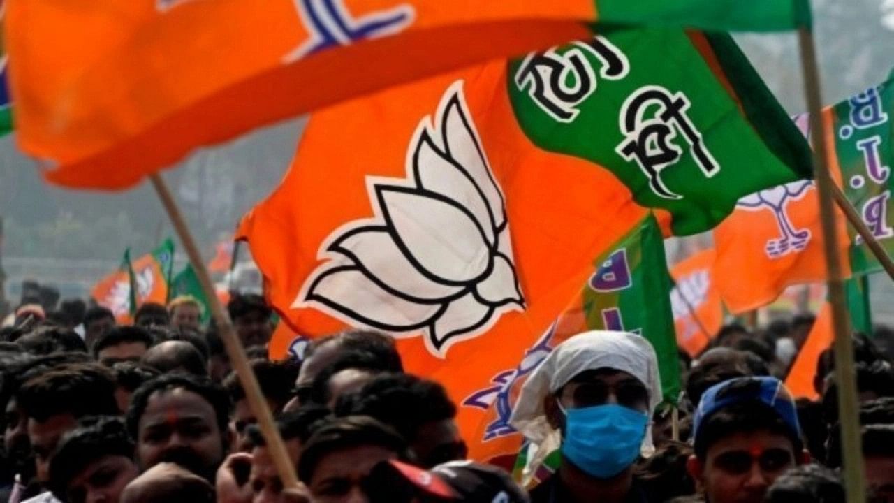 <div class="paragraphs"><p>BJP Flag.</p></div>