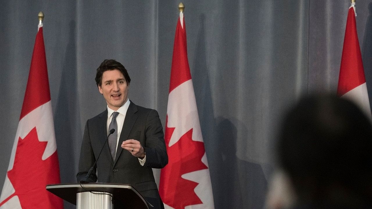 <div class="paragraphs"><p>[Representational Image] Canadian PM Justin Trudeau at a press meet.</p></div>