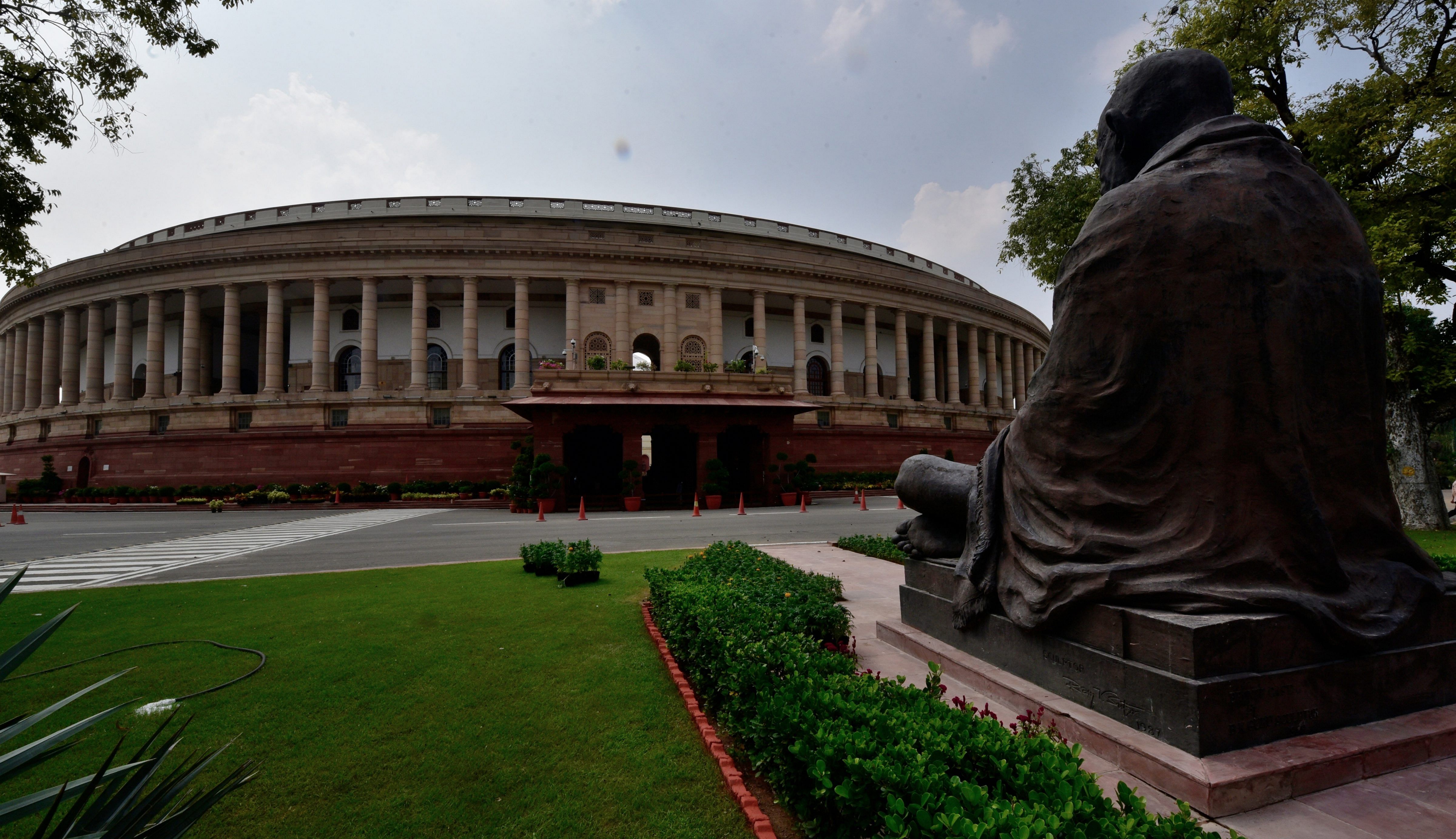 <div class="paragraphs"><p> New Delhi: A view of the old Parliament House building, which has witnessed many intense debates, speeches, passage of bills, protests among many historical things.</p></div>