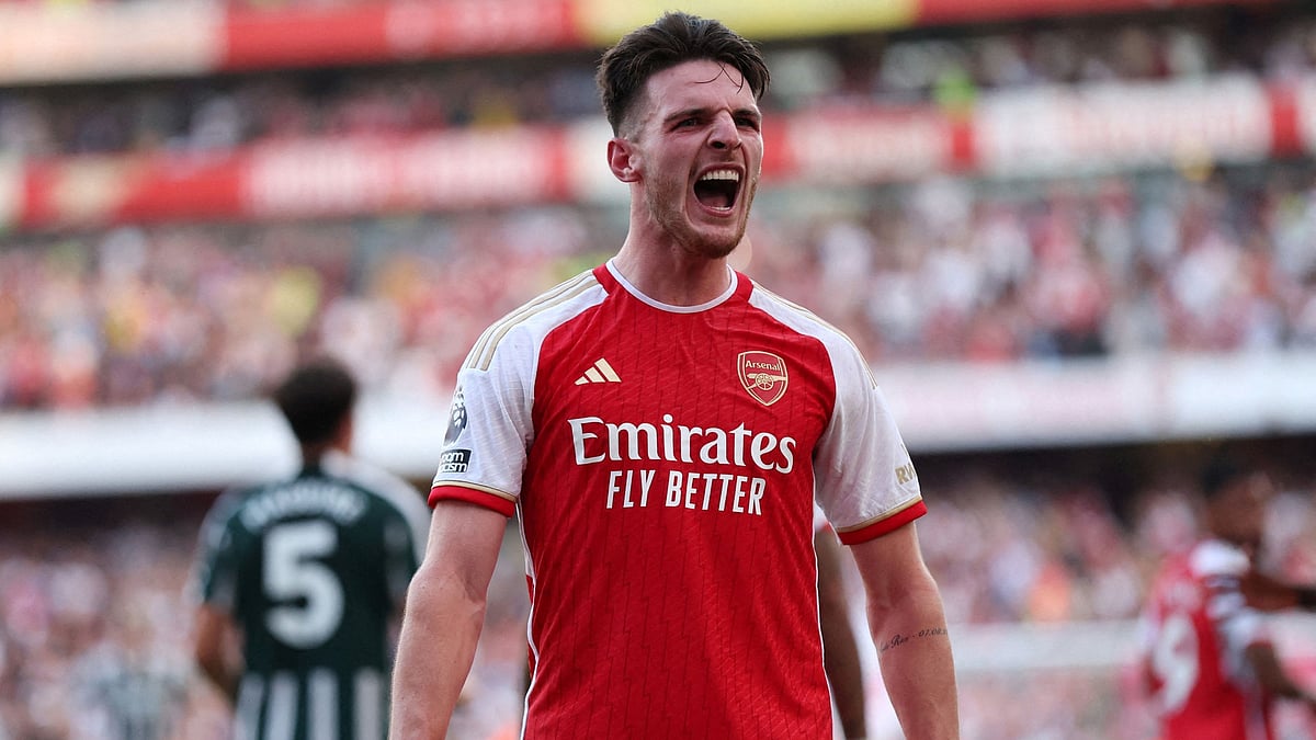 Declan Rice strikes in stoppage time as Arsenal leave it late to sink Manchester United