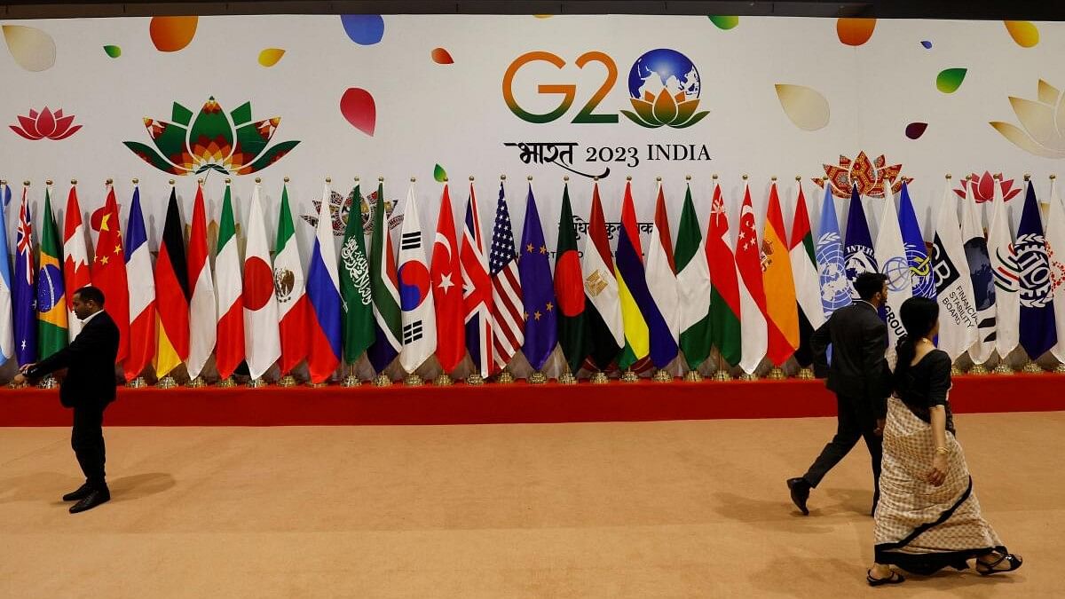 <div class="paragraphs"><p>A general view of the venue for the G20 summit in New Delhi.</p></div>