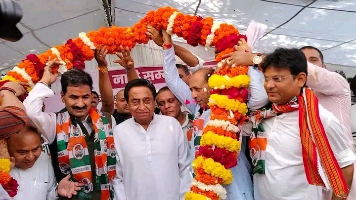 <div class="paragraphs"><p>MLA Virendra Raghuvanshi and former legislator Bhawar Singh Shekhawat joined the opposition Congress.</p></div>