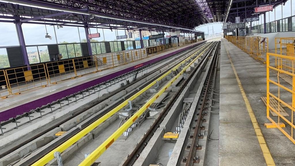 <div class="paragraphs"><p>A view of the Benniganahalli metro station, which is located between KR Pura and Baiyappanahalli. </p></div>