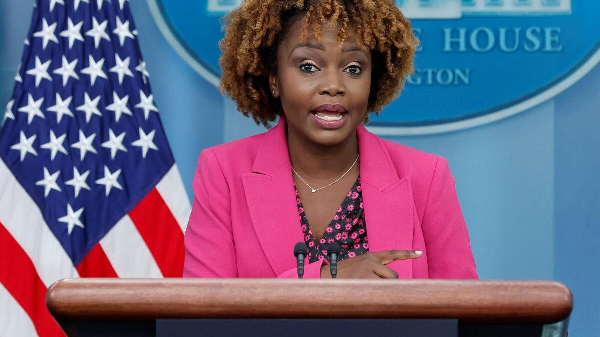 <div class="paragraphs"><p>White House Press Secretary Karine Jean-Pierre.</p></div>