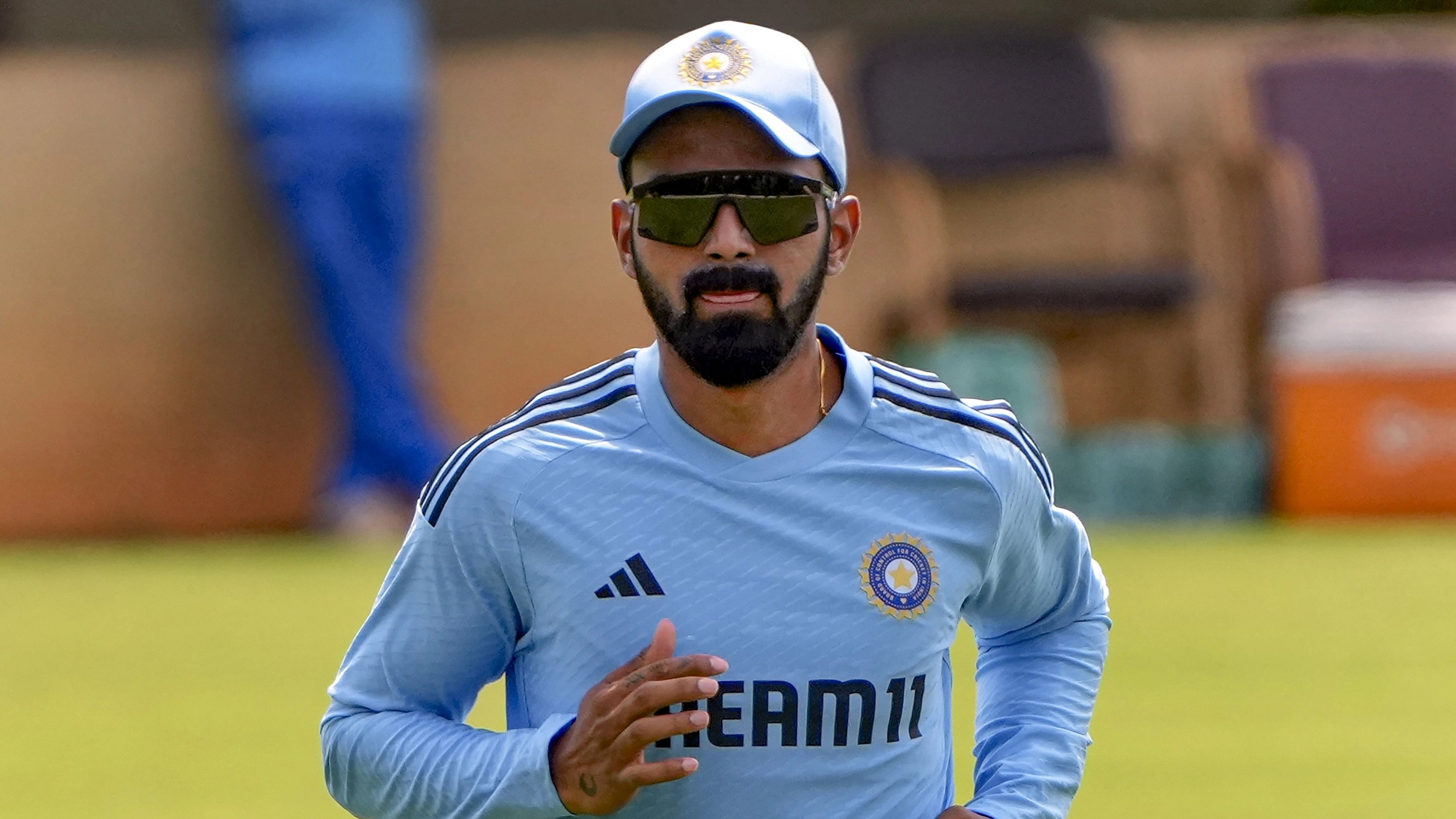 <div class="paragraphs"><p>Indian cricket team player KL Rahul during a training session ahead of Asia Cup 2023, in Bengaluru.</p></div>