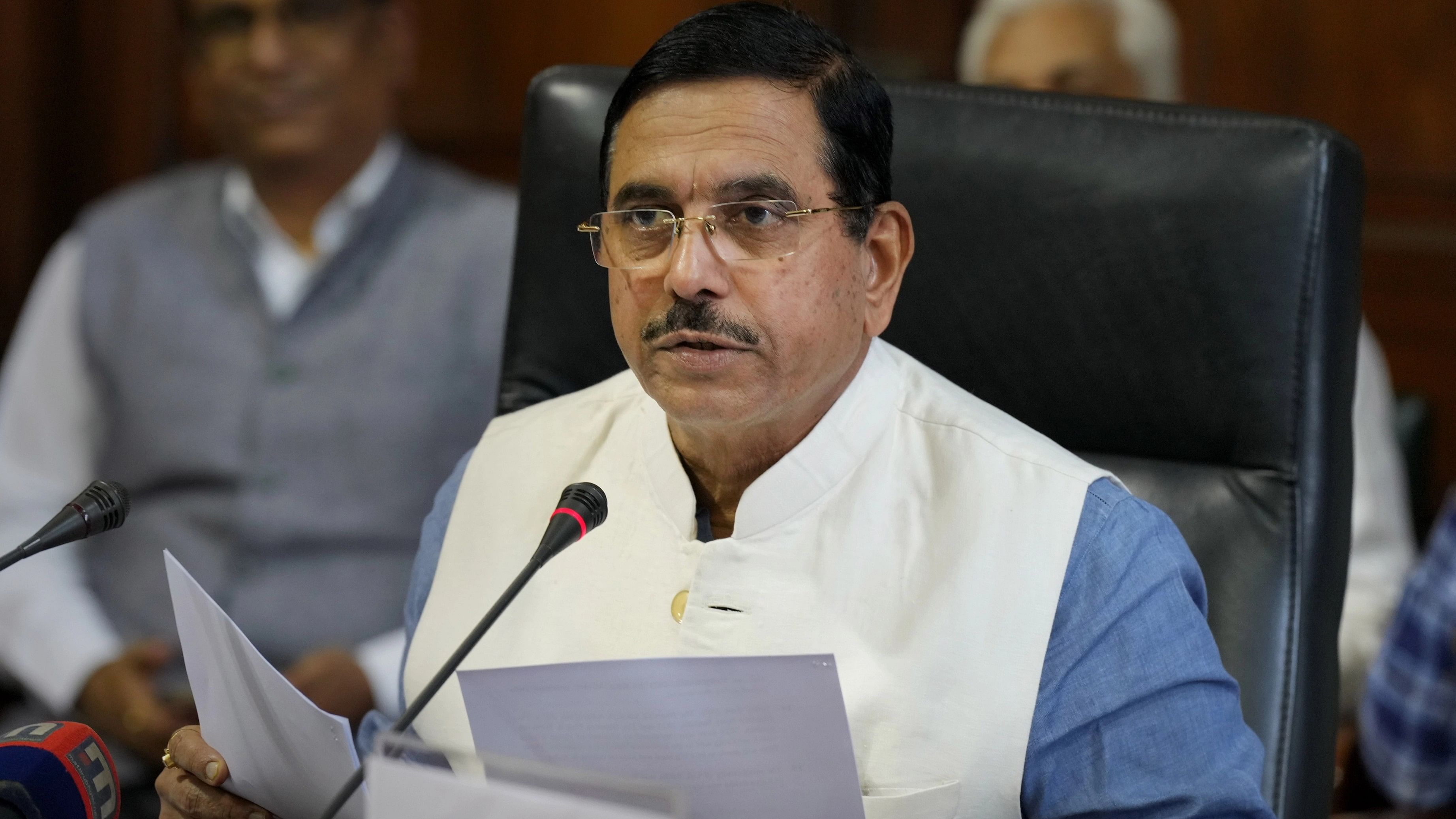 <div class="paragraphs"><p>Union Minister for Parliamentary Affairs Pralhad Joshi.</p></div>