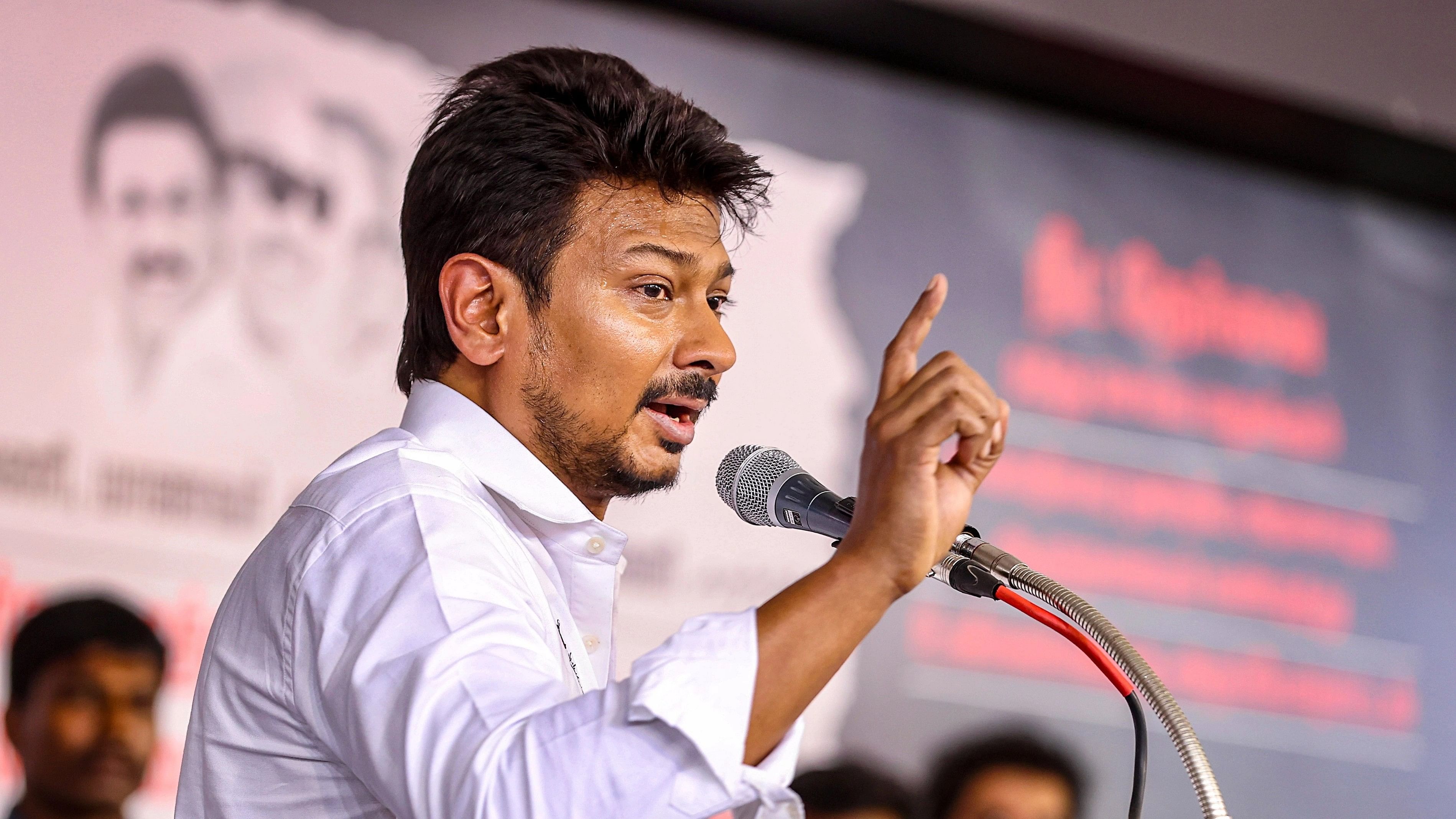 <div class="paragraphs"><p>M K Stalin's son Udhayanidhi Stalin.</p></div>