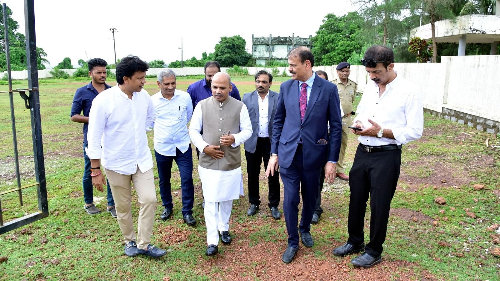 <div class="paragraphs"><p>Minister for Medical Education Dr Sharanaparakash Rudrappa Patil  inspects land identified for a regional centre of the Rajiv Gandhi University for Health Sciences (RGUHS) at Mary Hill in Mangaluru on Friday. Also seen is MLA Dr Y Bharath Shetty.</p></div>