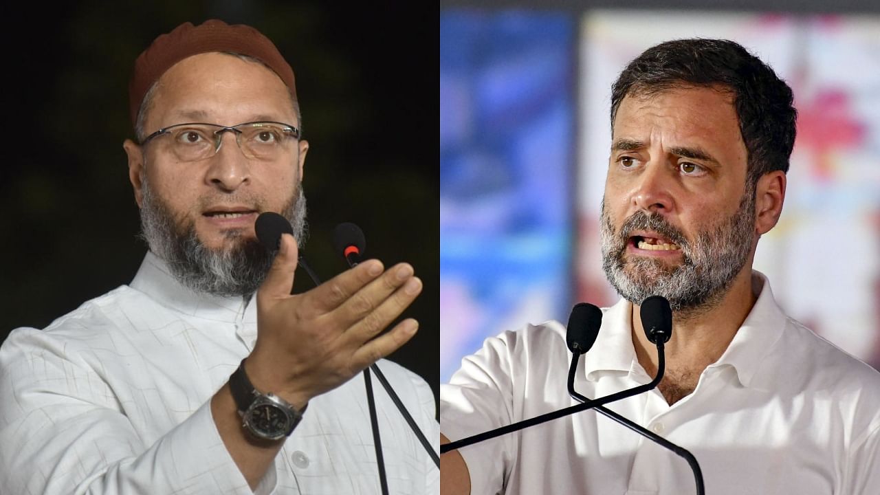 <div class="paragraphs"><p>Asaduddin Owaisi and Rahul Gandhi.</p></div>