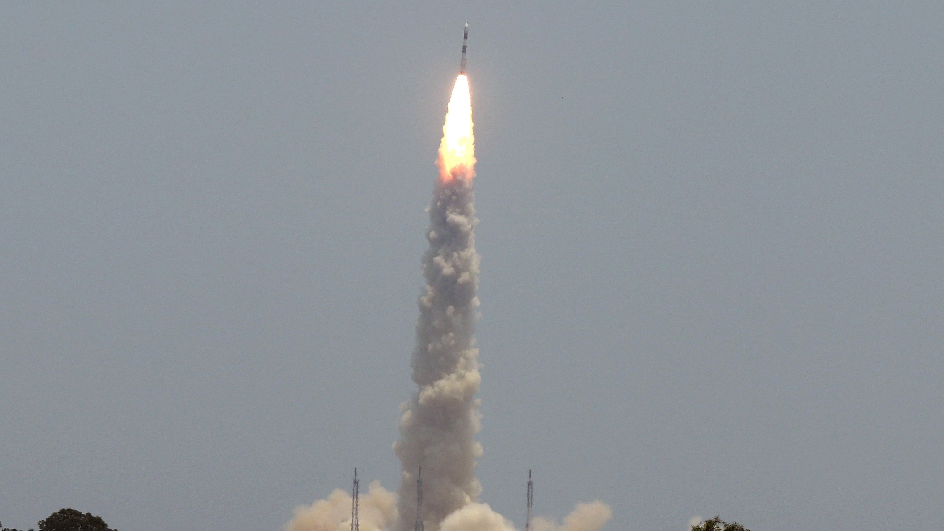 <div class="paragraphs"><p>PSLV-C57 blasts off carrying the Aditya-L1 spacecraft from the Satish Dhawan Space Centre at Sriharikota. </p></div>