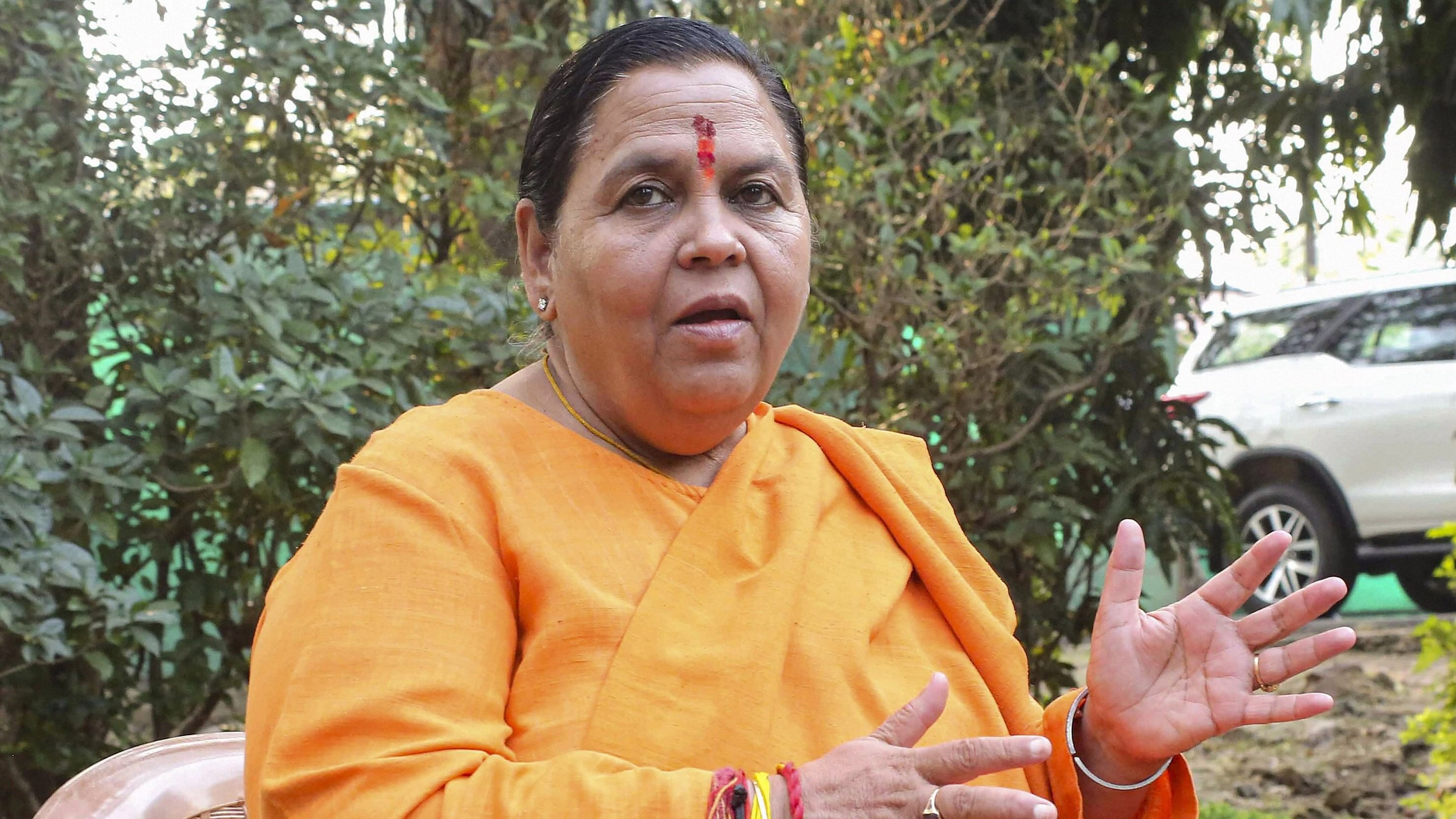 <div class="paragraphs"><p>Uma Bharti.&nbsp;</p></div>