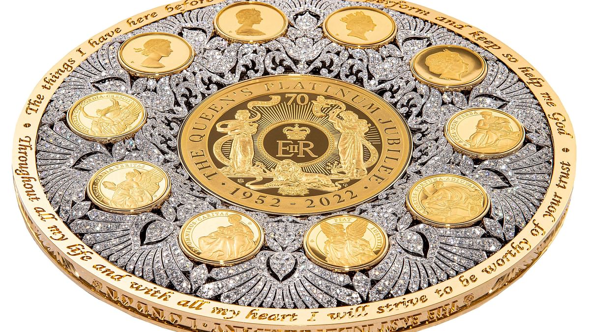 Indian-origin CEO marks Queen Elizabeth II death anniversary with glittering Crown Coin