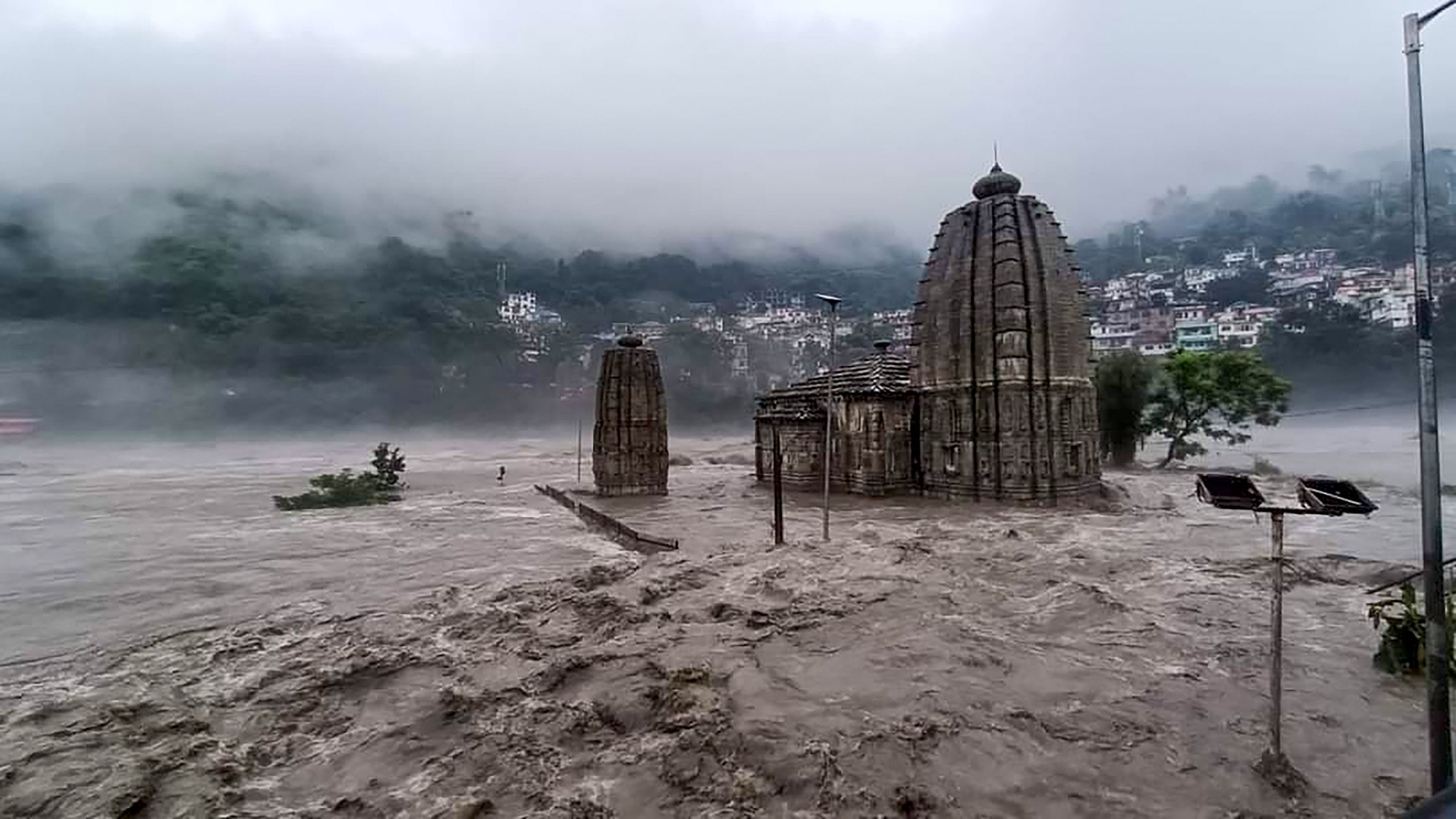 <div class="paragraphs"><p>The&nbsp;Beas river in spate following heavy monsoon rains, in Mandi, Sunday, July 9, 2023.</p></div>