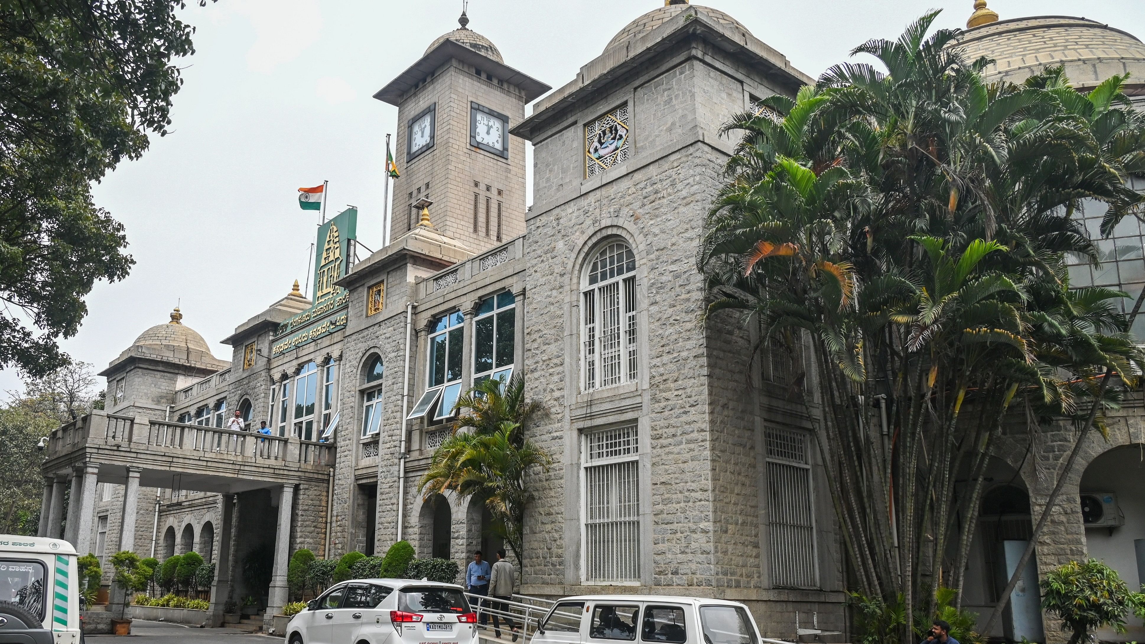 <div class="paragraphs"><p>File photo of the BBMP office building.&nbsp;</p></div>