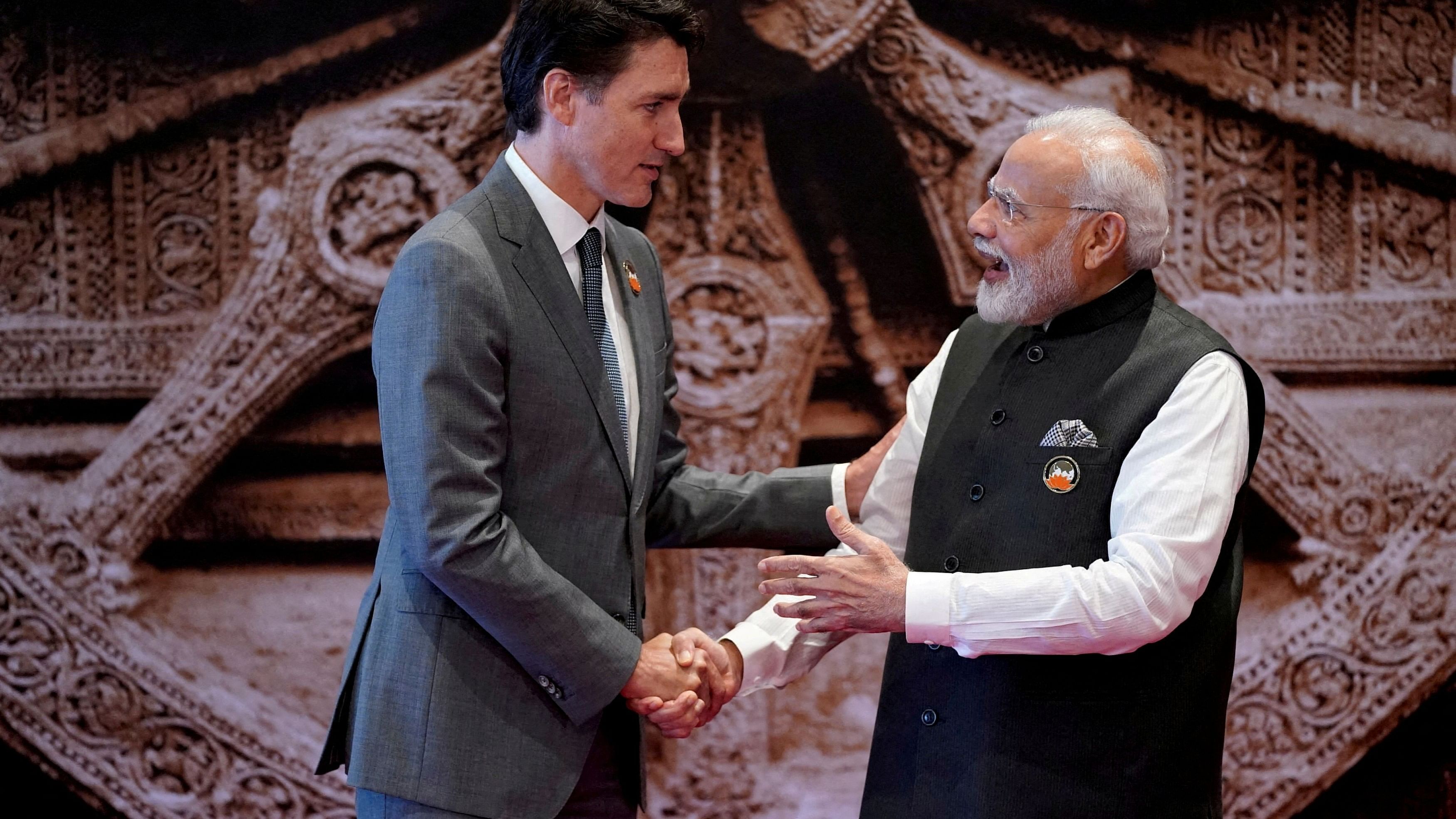 <div class="paragraphs"><p> Indian Prime Minister Narendra Modi with Canada Prime Minister Justin Trudeau.</p></div>