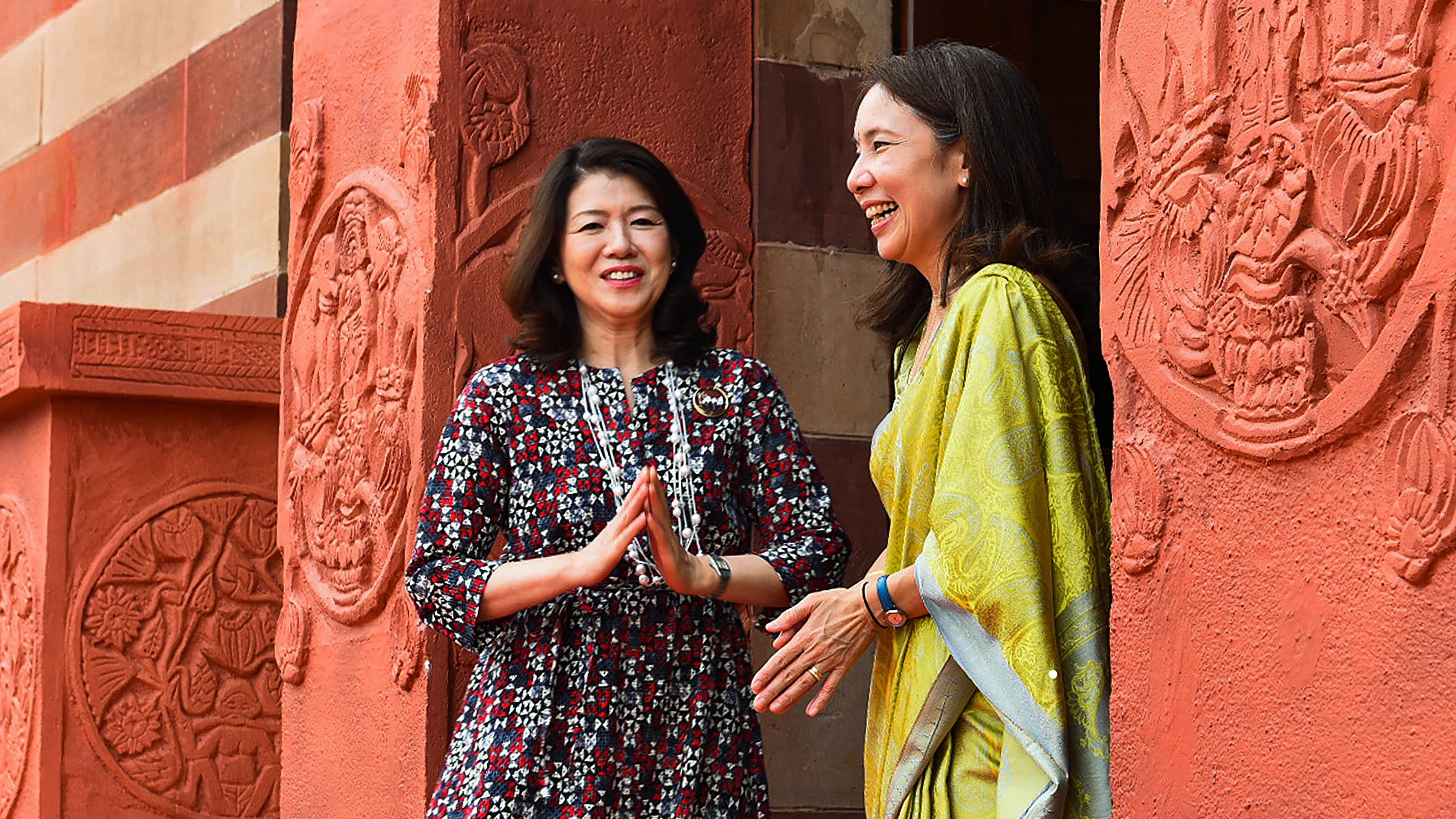 <div class="paragraphs"><p>Spouses of heads of G20 nations visit the National Gallery of Modern Art during the G20 Summit, in New Delhi, Saturday, Sept. 9, 2023. </p></div>