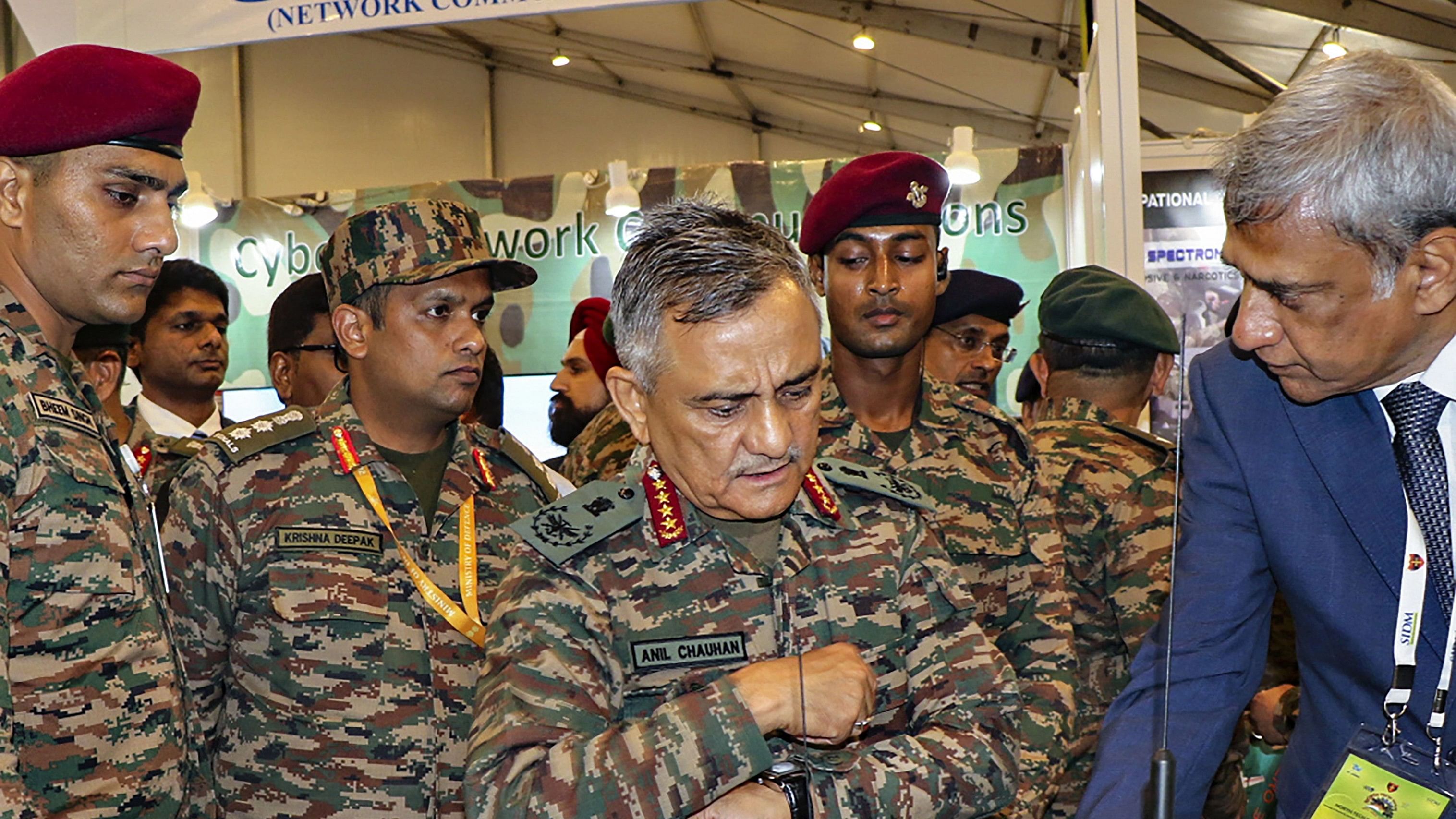 <div class="paragraphs"><p>General Anil Chauhan during the North Tech Symposium 2023 at IIT Jammu.</p></div>