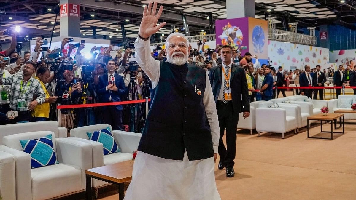 <div class="paragraphs"><p>Prime Minister Narendra Modi at the G20 Summit in Delhi.&nbsp;</p></div>