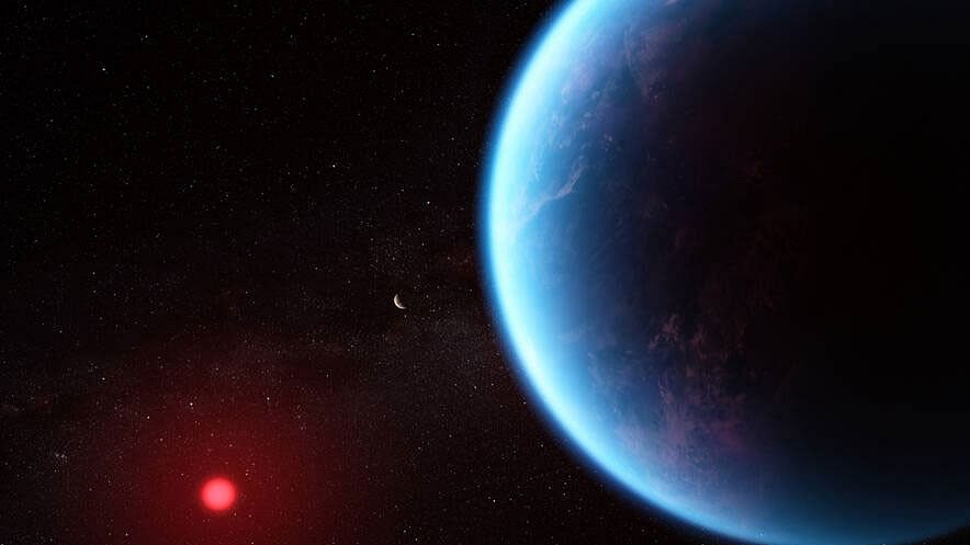 <div class="paragraphs"><p>An artist's impression of exoplanet K2-18 b.</p></div>