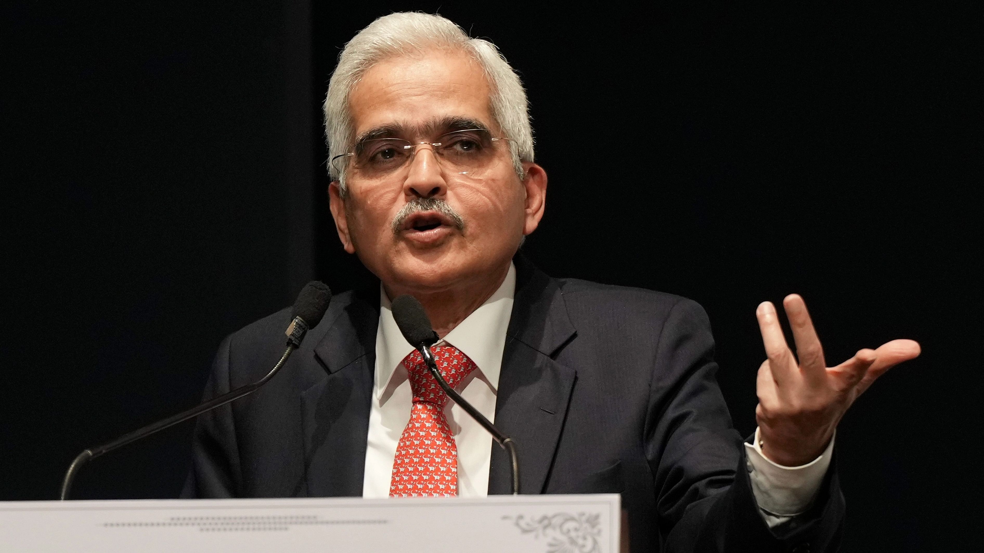 <div class="paragraphs"><p>RBI Governor Shaktikanta Das addresses at the 29th annual Lalit Doshi memorial lecture, in Mumbai, Wednesday, Aug. 23, 2023. </p></div>