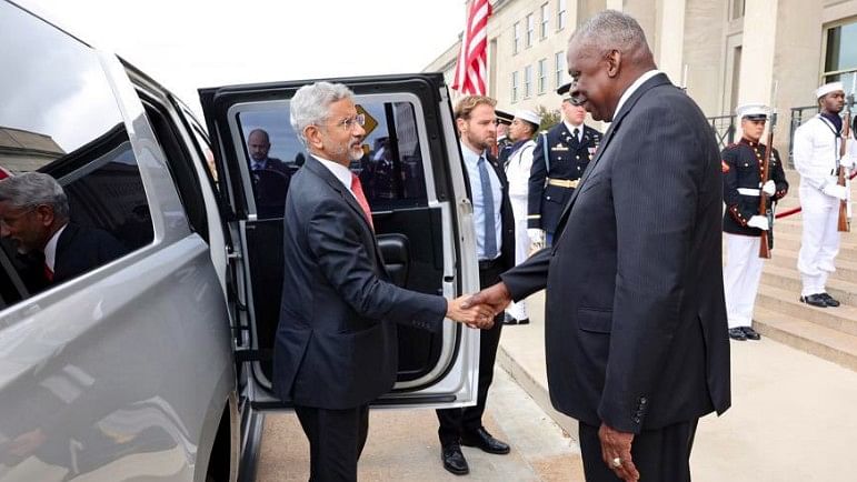 <div class="paragraphs"><p>External Affairs Minister S Jaishankar and&nbsp;t US Defence Secretary Lloyd Austin.</p></div>