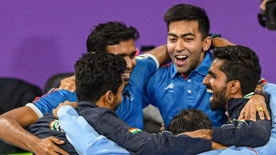 <div class="paragraphs"><p>Indian men's table tennis team.&nbsp;</p></div>