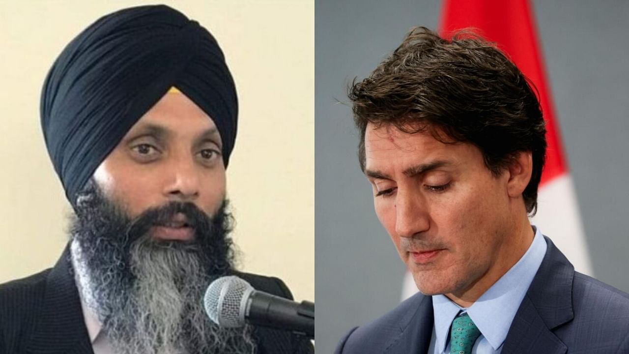 <div class="paragraphs"><p>Hardeep Singh Nijjar (left) and Justin Trudeau (right).</p></div>