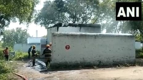 <div class="paragraphs"><p>Screengrab of fire officials at the blast site in Tamil Nadu's Sivakasi district.&nbsp;</p></div>