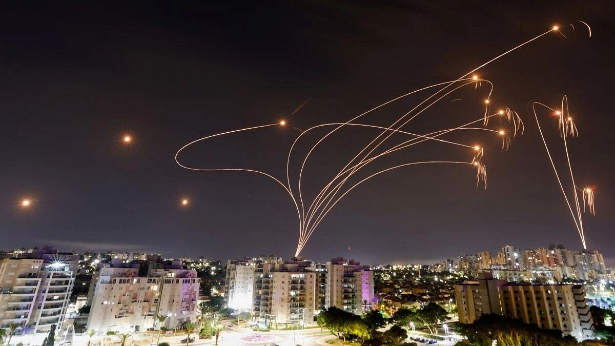 <div class="paragraphs"><p>Israel's Iron Dome anti-missile system intercepts rockets launched from the Gaza Strip, as seen from the city of Ashkelon, Israel.</p></div>