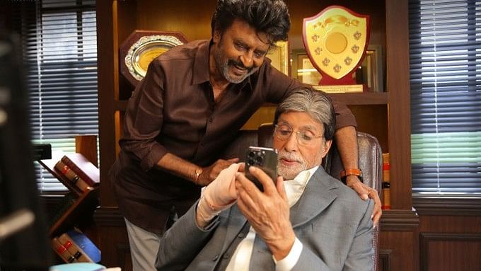 <div class="paragraphs"><p>Veteran stars Rajinikanth and Amitabh Bachchan.</p></div>