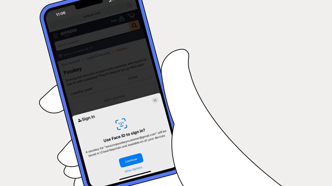 <div class="paragraphs"><p>Amazon app users can sign in with just their iPhone's FaceID.</p></div>