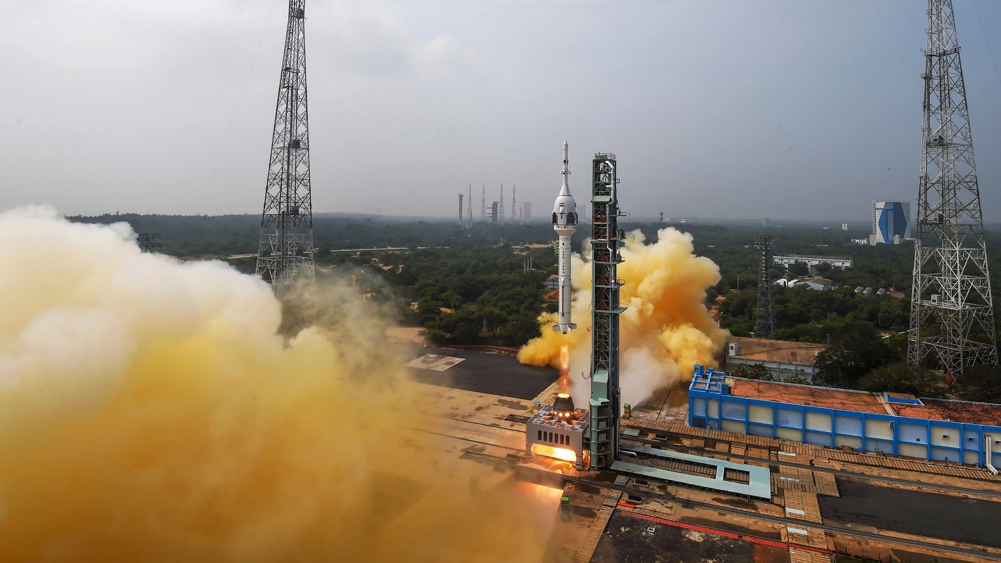 <div class="paragraphs"><p> Sriharikota: ISRO's TV-D1 test flight of Mission Gaganyaan lifts off from Satish Dhawan Space Station, in Sriharikota.</p></div>