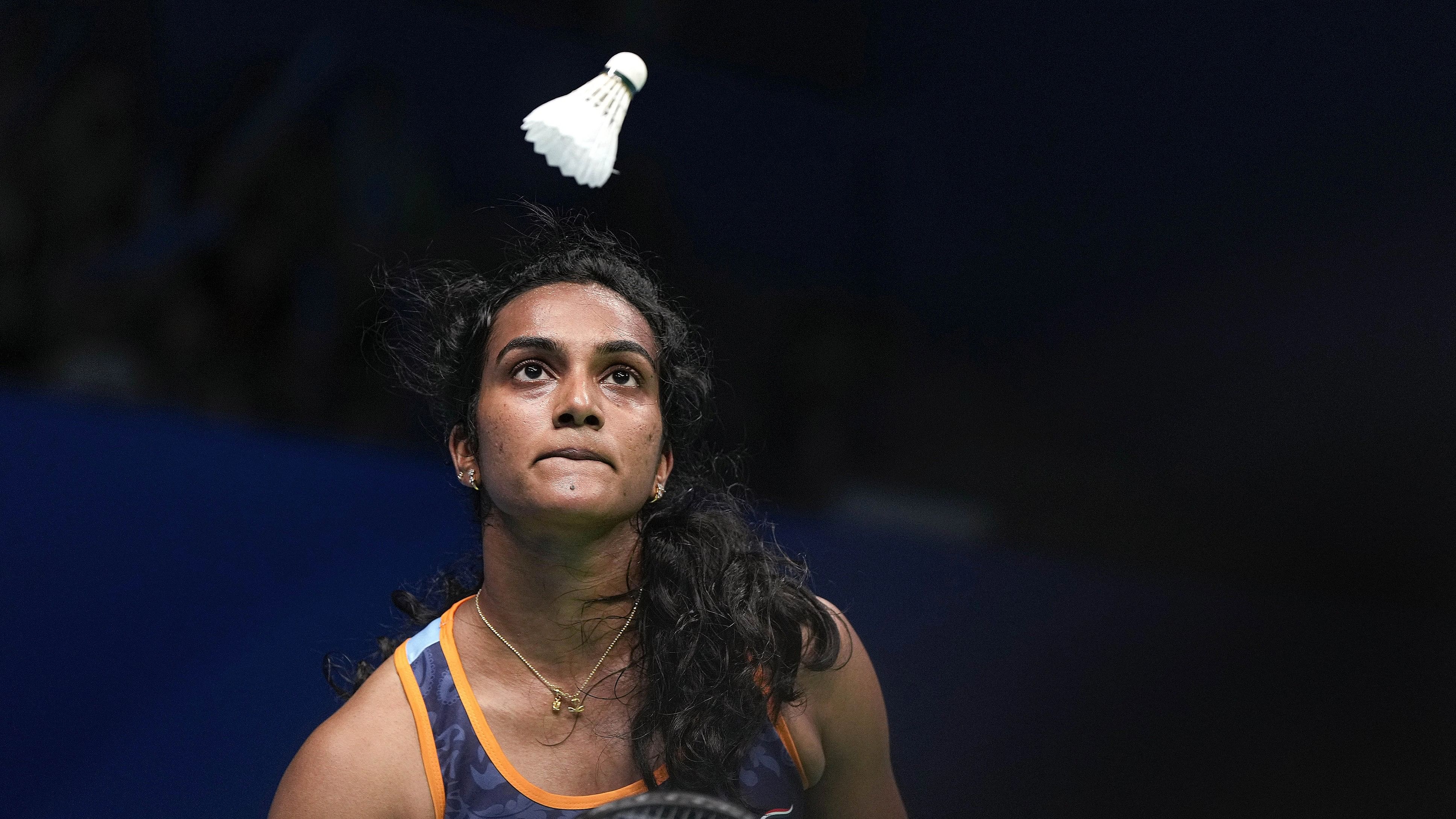 <div class="paragraphs"><p>India's PV Sindhu reacts after losing the Women's Singles quarterfinal badminton match against China's He Bingjiao.</p></div>
