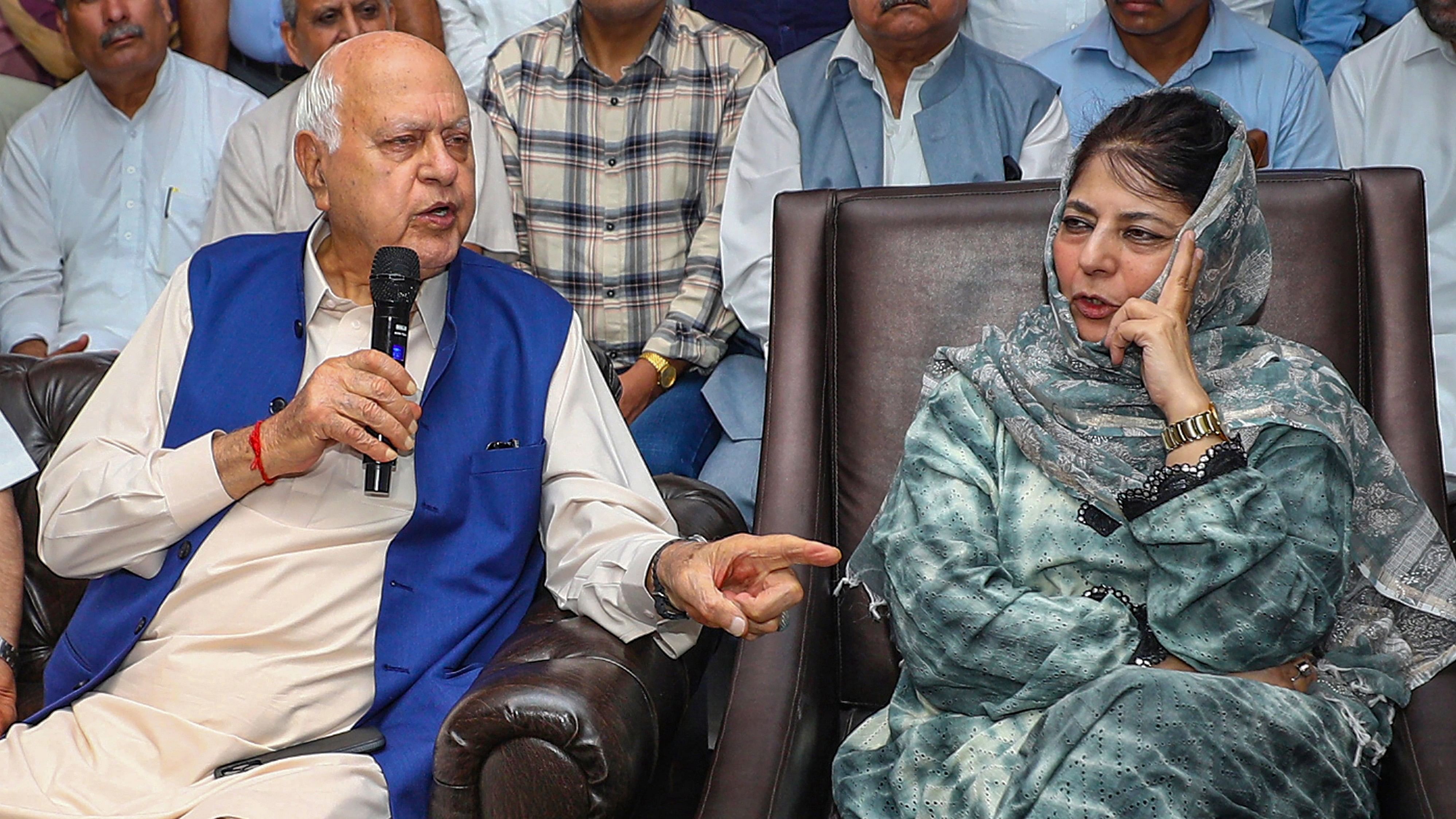 <div class="paragraphs"><p> Farooq Abdullah and Mehbooba Mufti.</p></div>